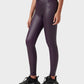 High-Waist Faux Leather Cargo Leggings: Sculpting, Squat-Proof, Breathable, with Pockets