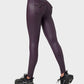 High-Waist Faux Leather Cargo Leggings: Sculpting, Squat-Proof, Breathable, with Pockets