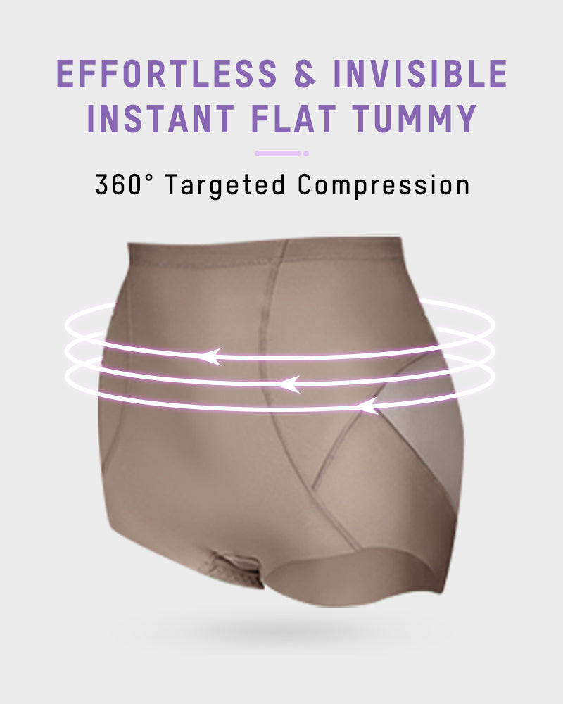 Invisible Mesh High-Waist Shaping Panties 3-Pack: Strong Tummy Control & Lift