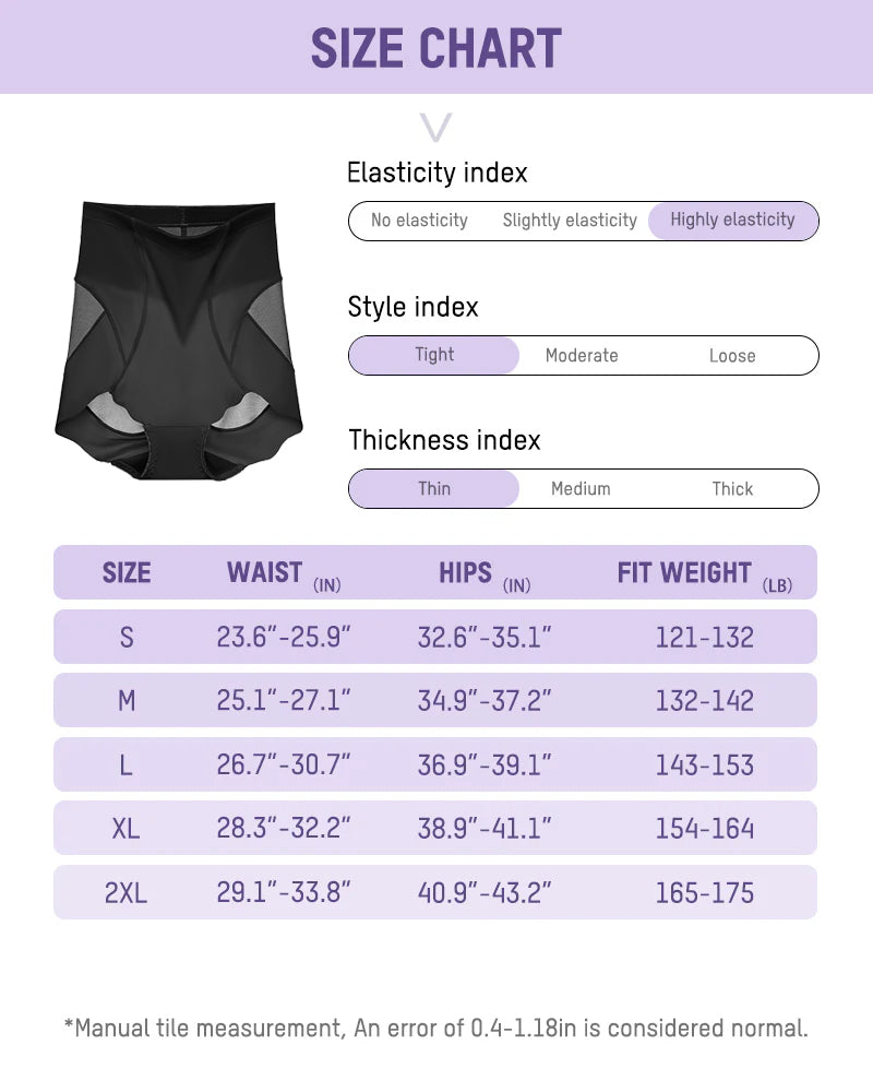 Invisible Mesh High-Waist Shaping Panties 3-Pack: Strong Tummy Control & Lift
