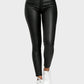 Chic High-Waist PU Leather Skinny Pants for Women - Figure-Sculpting Style