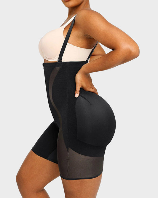 High-Waist Tummy Control Body Sculpting Shaper with Zipper Support