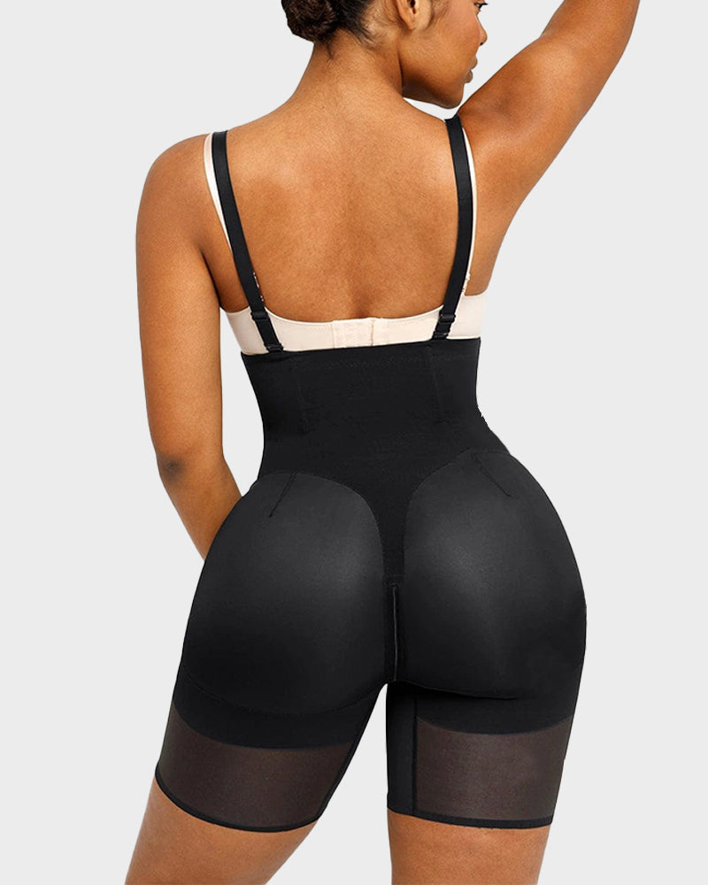 High-Waist Tummy Control Body Sculpting Shaper with Zipper Support