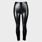 Stylish High-Waist Faux Leather Leggings: Matte, Glossy, Fleece-Lined, Tummy Control