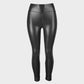 Stylish High-Waist Faux Leather Leggings: Matte, Glossy, Fleece-Lined, Tummy Control