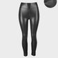 Stylish High-Waist Faux Leather Leggings: Matte, Glossy, Fleece-Lined, Tummy Control