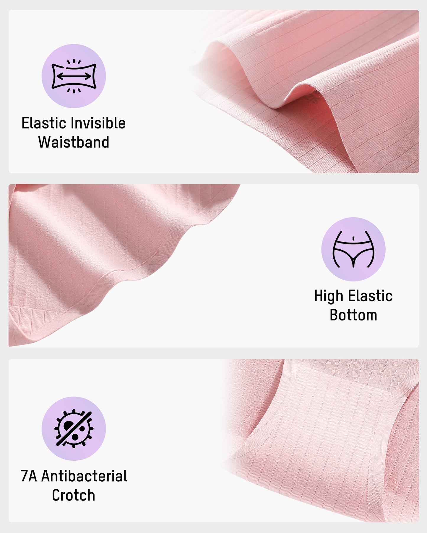 Luxurious High-Waisted Cotton Seamless Lifting Briefs 4-Pack for Ultimate Comfort