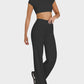 Ultra-Flattering High-Waisted Wide-Leg Yoga Lounge Pants with Tummy Control
