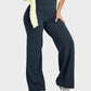 Ultra-Flattering High-Waisted Wide-Leg Yoga Lounge Pants with Tummy Control