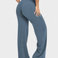 Ultra-Flattering High-Waisted Wide-Leg Yoga Lounge Pants with Tummy Control