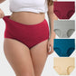 Women's Soft Cotton High-Waist Full Coverage Briefs Underwear 4-Pack