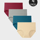 Women's Soft Cotton High-Waist Full Coverage Briefs Underwear 4-Pack