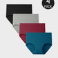 Women's Soft Cotton High-Waist Full Coverage Briefs Underwear 4-Pack