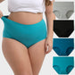 Women's Soft Cotton High-Waist Full Coverage Briefs Underwear 4-Pack