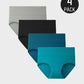 Women's Soft Cotton High-Waist Full Coverage Briefs Underwear 4-Pack