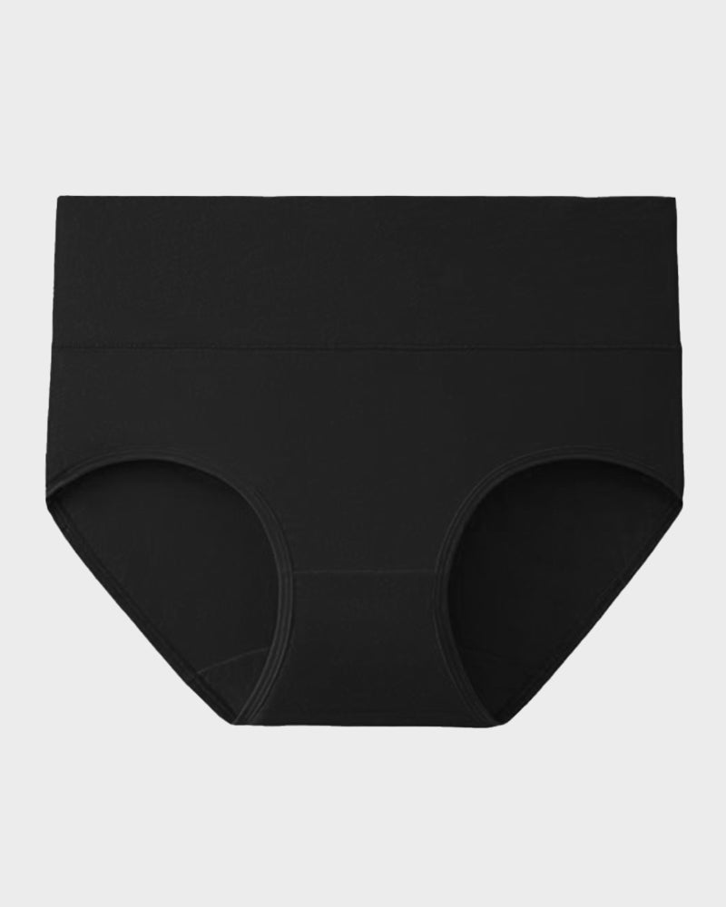 Women's Soft Cotton High-Waist Full Coverage Briefs Underwear 4-Pack