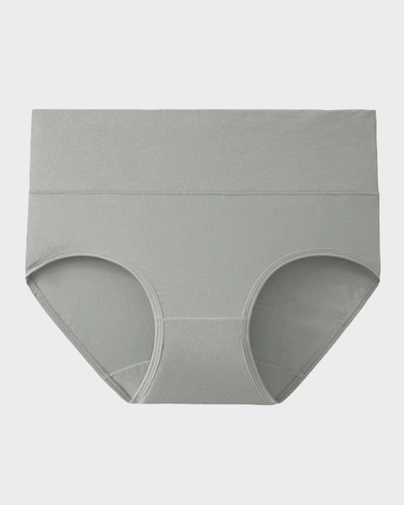 Women's Soft Cotton High-Waist Full Coverage Briefs Underwear 4-Pack