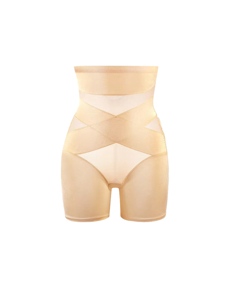 SheCurve High Waist Cross Compression Mid-Thigh Shaping Shorts 2-Pack