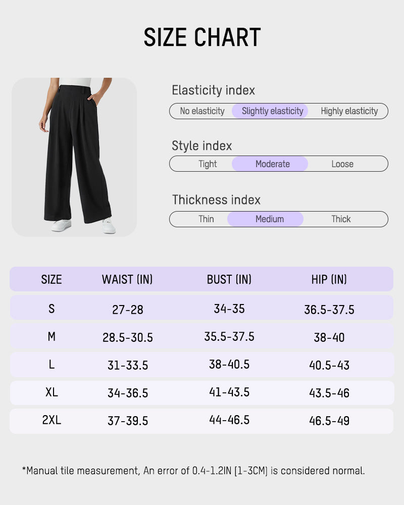 Cozy High Waisted Waffle Knit Wide Leg Pants with Functional Pockets