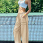 Y2K Hip Hop Patchwork Baggy Wide Leg Cargo Pants with Pockets