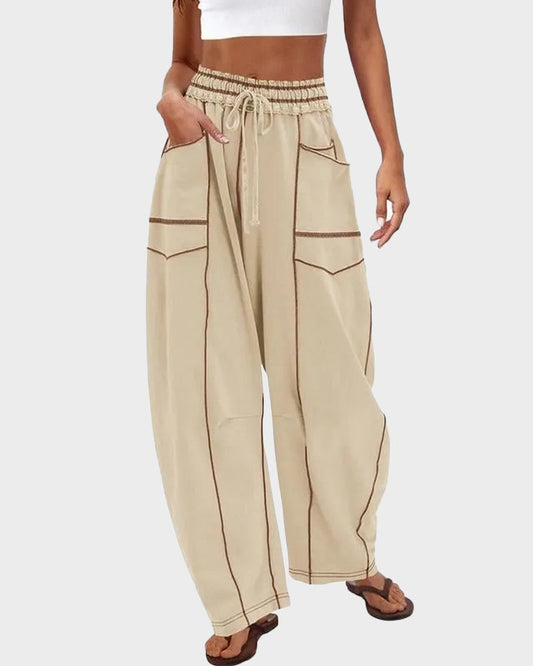Y2K Hip Hop Patchwork Baggy Wide Leg Cargo Pants with Pockets