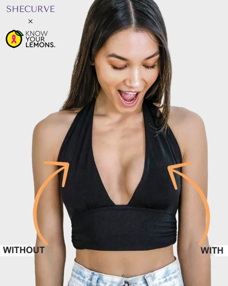 Invisible Reusable Sticky Breast Lift Inserts for Instant 2-Cup Boost