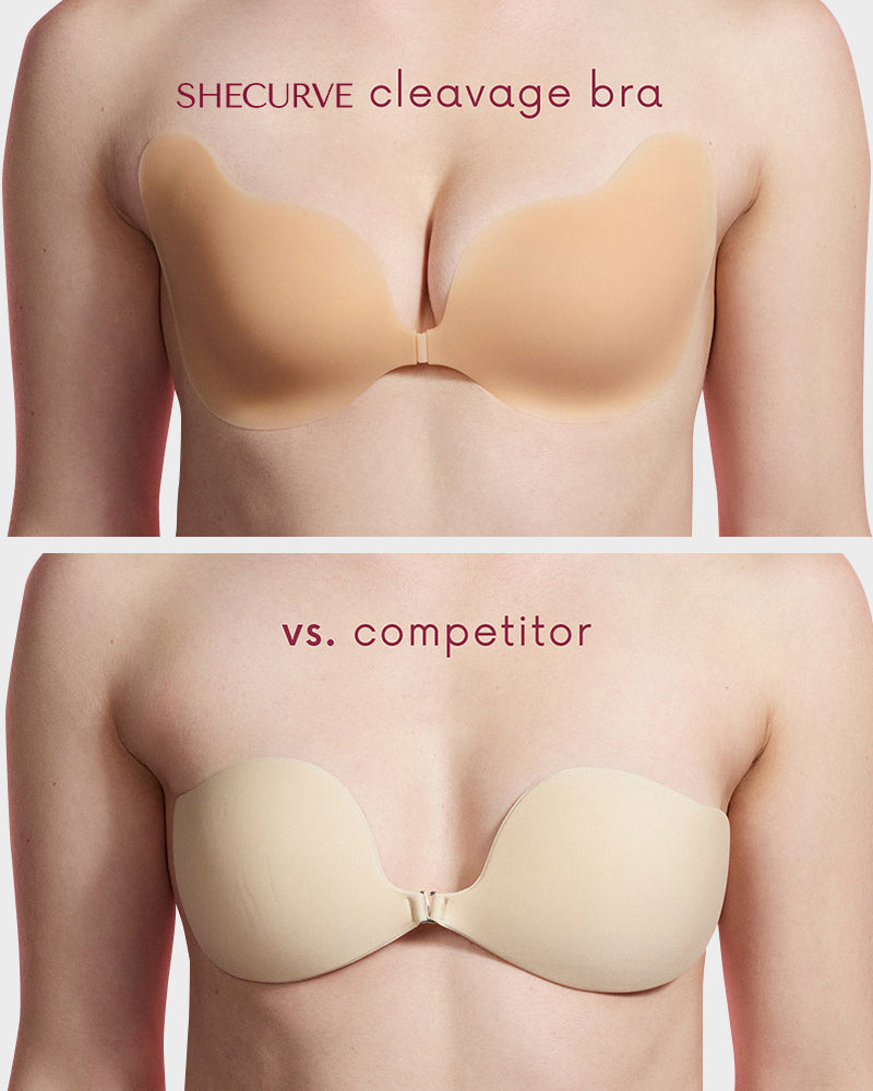 Invisible Lift Sticky Cleavage Bra: Reusable Silicone Adhesive for Invisible Support