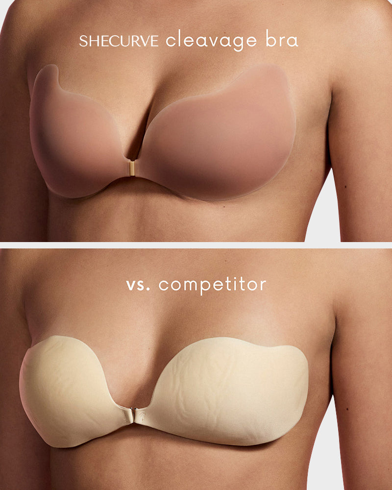 Invisible Lift Sticky Cleavage Bra: Reusable Silicone Adhesive for Invisible Support