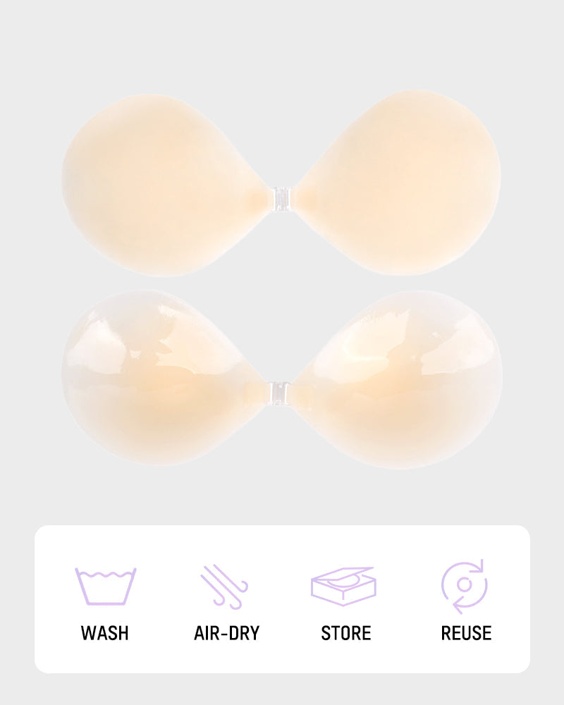 Reusable Invisible Lifting Silicone Adhesive Bra Cups for Strapless Dresses