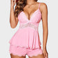 Luxurious Lace-Trim Modal Cami Shorts Pajama Set for Ultimate Comfort Lounging