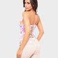 Chic Lace-Up Tummy Control Corset Top for Women - Adjustable Shaping Fashion
