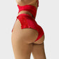 Luxurious Lace Trim Satin Pajama Set: Silky Cami Top and Flirty Split Shorts