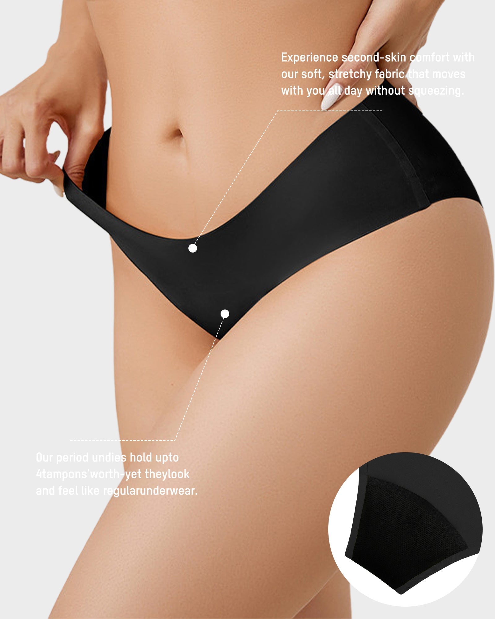 Ultimate Leak-Proof 4-Layer Period Panties 2-Pack – Comfortable & Discreet Protection