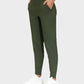 Women's Lightweight High-Waist Tapered Joggers: Soft, Stretch, Comfort Pockets