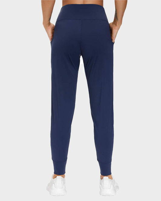 Women's Lightweight High-Waist Tapered Joggers: Soft, Stretch, Comfort Pockets