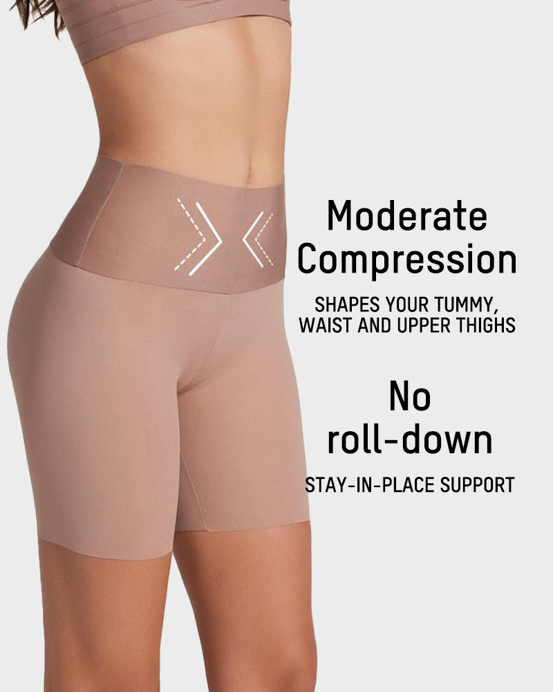 Lightweight High-Waist Tummy Control Shaper Shorts for Women's Activewear