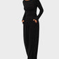 Comfortable Chic Asymmetrical Long Sleeve Top Wide Leg Pants Lounge Set