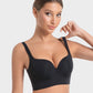 Ultra-Light Back-Smoothing Longline Underwire Push-Up Bra for Everyday Comfort