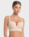 Ultra-Light Back-Smoothing Longline Underwire Push-Up Bra for Everyday Comfort