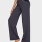 Elegant High-Waist Wide-Leg Yoga Pants: Professional Comfort, Stylish Flowy Design