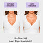 Invisible Mango Cup Ultra-Thin Silicone Adhesive Bra - 2 Pairs Reusable Backless Strapless Lift