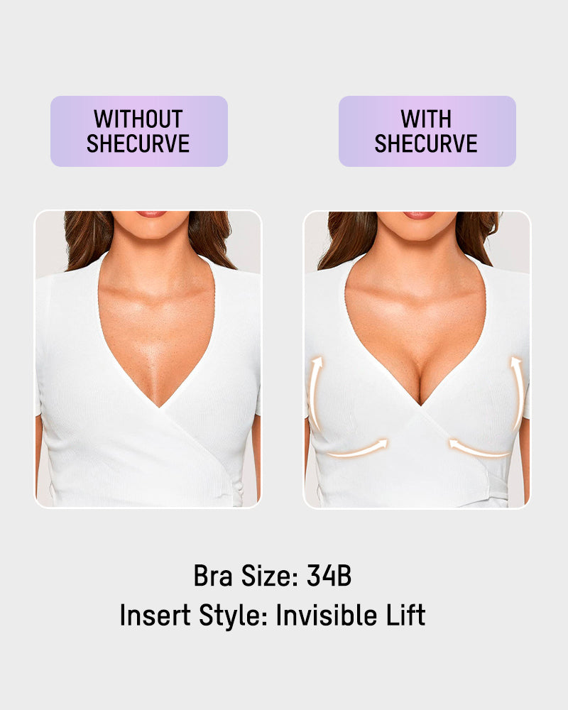 Invisible Mango Cup Ultra-Thin Silicone Adhesive Bra - 2 Pairs Reusable Backless Strapless Lift
