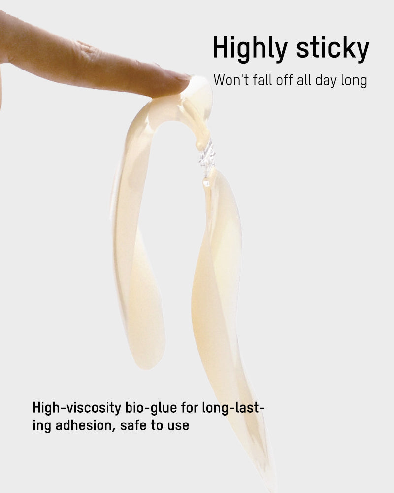 Invisible Mango Cup Ultra-Thin Silicone Adhesive Bra - 2 Pairs Reusable Backless Strapless Lift