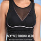 Flattering Mesh Skirt One-Piece Swimsuit with Built-in Bikini, Halter/Crew Neck