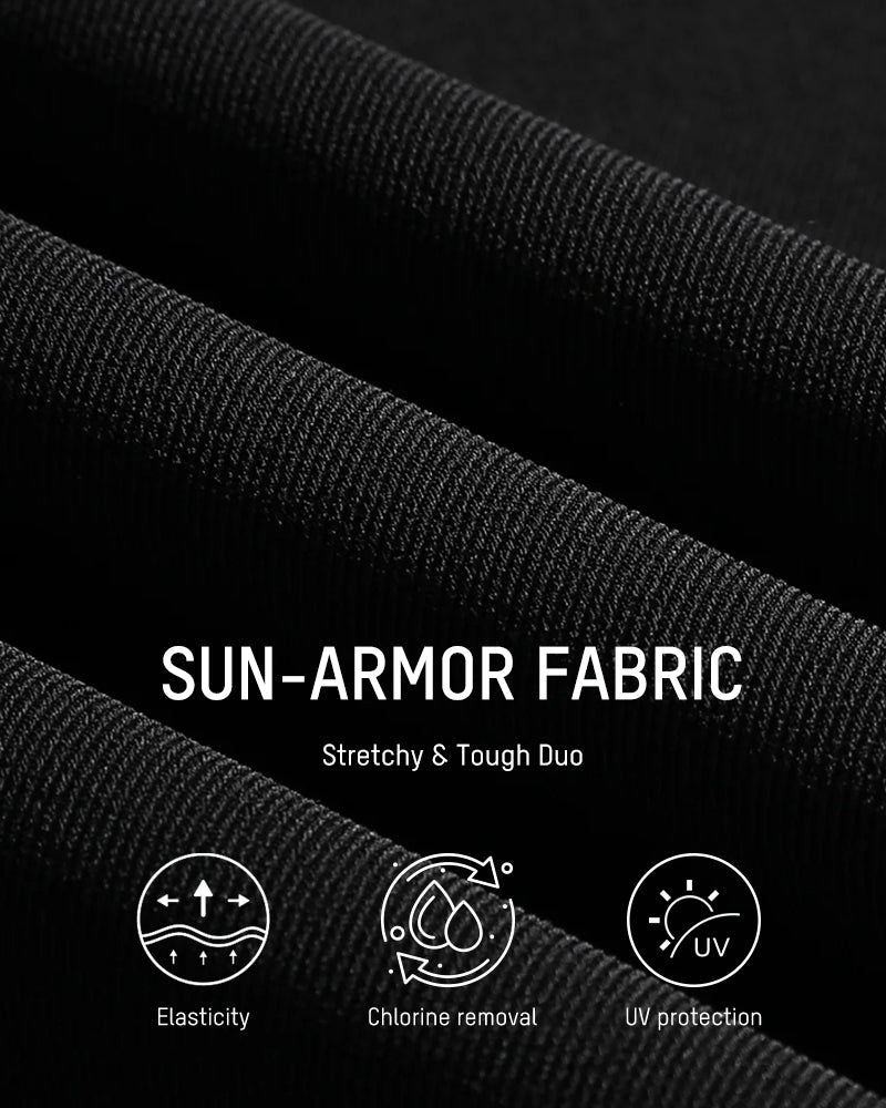 Stylish Metallic Accent Mesh Panel One-Piece Swimsuit with Tummy Control Shaping