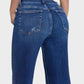 Comfy Mid-Low Rise Stretch Baggy Wide-Leg Jeans - Versatile Denim Style