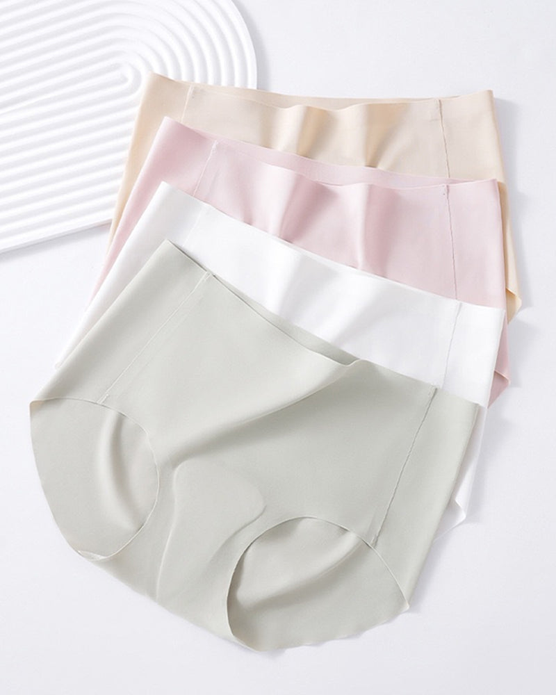5-Pack Seamless Mid-Rise No-Show Breathable Sport Control Panties for Women