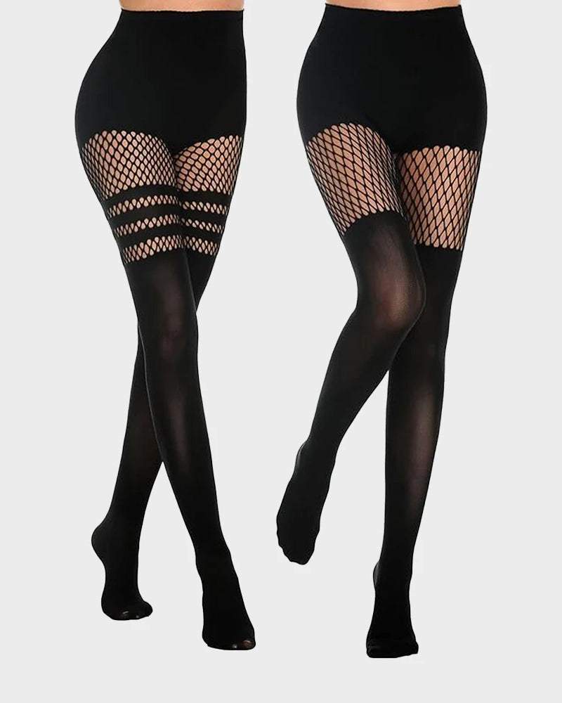 Mock Thigh High Stockings For Women Sexy Fishnet Tights Suspender Pantyhose  (bundle sale)