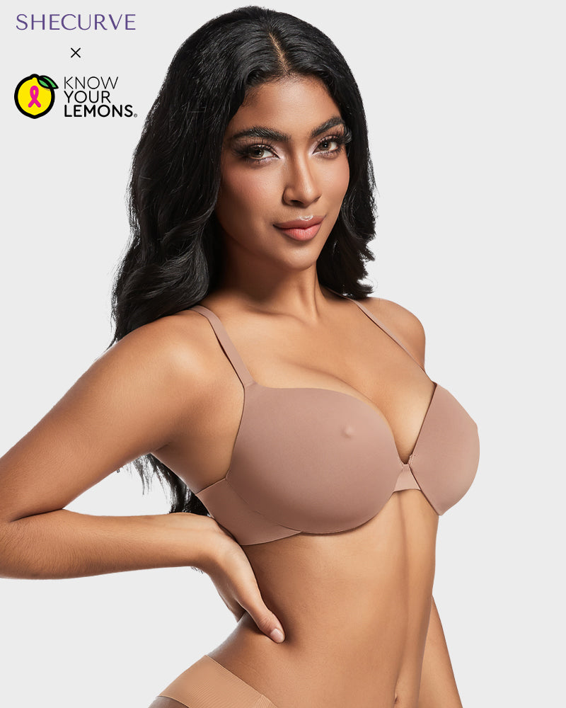 Invisible Seamless Comfort Push-Up Bra for Natural Lift & Smooth Silhouette