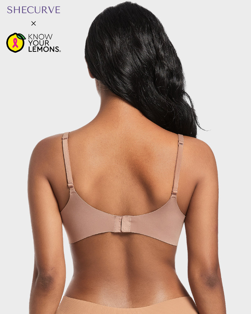 Invisible Seamless Comfort Push-Up Bra for Natural Lift & Smooth Silhouette